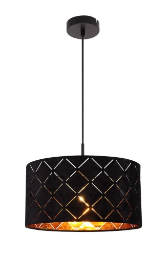 Светильник подвесной Sunna 15334H Globo чёрный 1 лампа, основание чёрное в стиле современный 