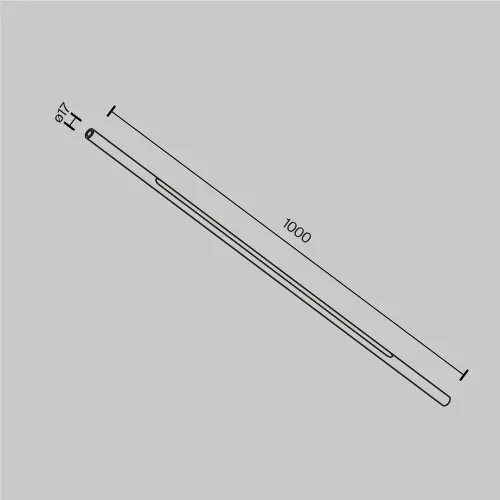 Светильник Basis 24Вт 120°для штанговой системы освещения Axity C100CL-L1000-24W3K-BS Maytoni латунь для шинопроводов серии Axity латунь фото 6