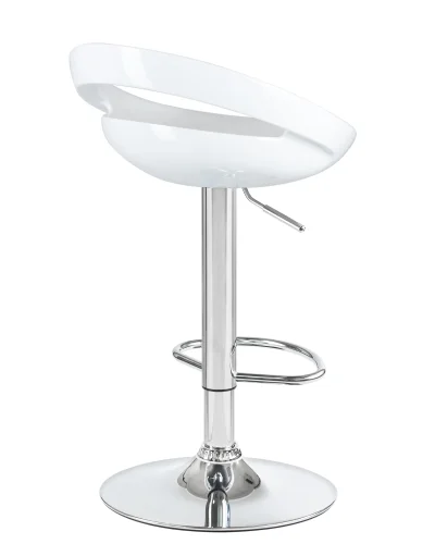Стул барный набор 2 шт. SET-2 1010-LM DISCO, цвет сиденья белый, цвет основания хром Dobrin, /полимер, ножки/металл/хром, размеры - 790*1000***470*440 фото 5