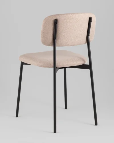Стул Майло рогожка бежевый УТ000040138 Stool Group, бежевый/рогожка, ножки/металл/чёрный, размеры - ***** фото 5