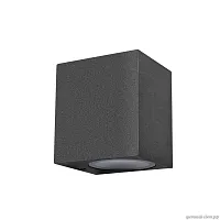 Настенный светильник Eterno 100007/A LOFT IT уличный IP54 чёрный 1 лампа, плафон чёрный в стиле хай-тек современный GU10