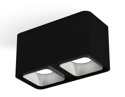 Светильник накладной XS7851003 Ambrella light чёрный 2 лампы, основание чёрное в стиле хай-тек современный прямоугольный