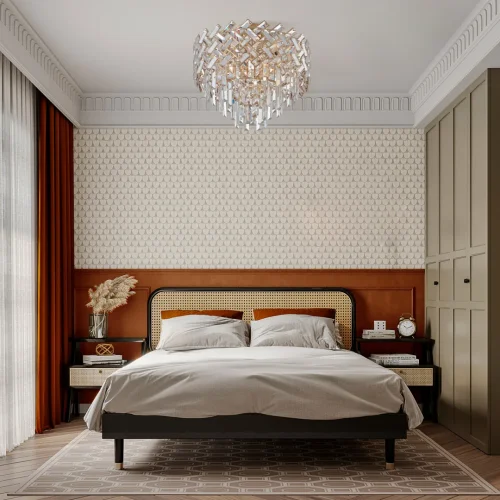 Люстра потолочная Sorrento-8019 378019/7/50/470 GD Arte Milano прозрачная на 7 ламп, основание золотое в стиле современный 