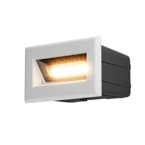 Подсветка для лестниц LED Bosca O045SL-L3W3K Maytoni уличный IP65 белый на 1 лампу, плафон белый в стиле современный хай-тек LED