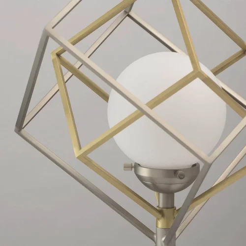 Настольная лампа Призма 726030401 MW-Light бронзовая матовая никель белая 1 лампа, основание матовое никель металл в стиле современный  фото 5