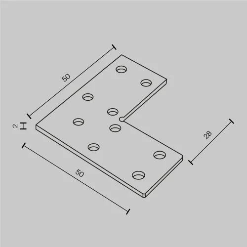 Соединитель угловой для накладного шинопровода Magnetic track system Exility TRA034CL-21 Maytoni серебряный в стиле для светильников серии Magnetic track system Exility накладной exility тонкая магнитная фото 3