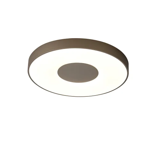 Светильник потолочный LED с пультом Coin 7691 Mantra коричневый белый 1 лампа, основание коричневое в стиле современный хай-тек с пультом