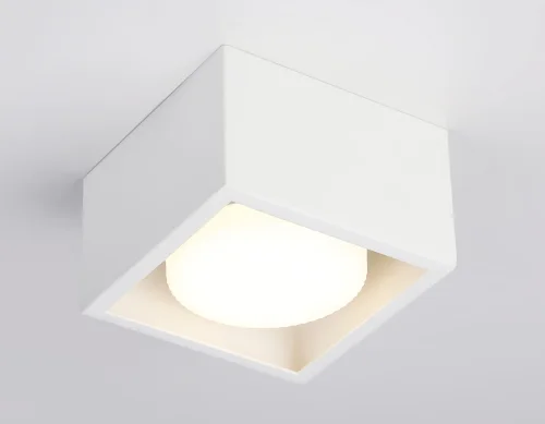 Светильник накладной TN70825 Ambrella light белый 1 лампа, основание белое в стиле современный хай-тек круглый фото 2