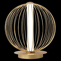 Настольная лампа LED SYNC LG18W LED GOLD Crystal Lux белая на 1 лампу, основание золотое металл в стиле современный 