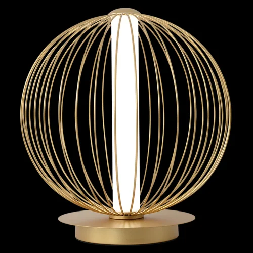Настольная лампа LED SYNC LG18W LED GOLD Crystal Lux белая на 1 лампу, основание золотое металл в стиле современный 