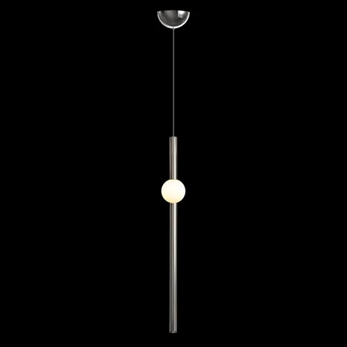 Светильник подвесной LED Crescent 5053-C LOFT IT белый 1 лампа, основание хром в стиле современный трубочки фото 2