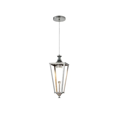 Светильник подвесной Lampion 4002-1P Favourite прозрачный 1 лампа, основание серебряное в стиле классический 