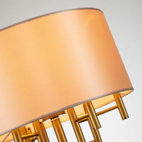 Настольная лампа Cosmo 2993-1T Favourite бежевая 1 лампа, основание латунь металл в стиле современный  фото 3
