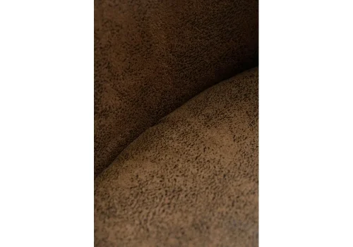 Стул на металлокаркасе Aldo dark brown / wood 15370 Woodville, коричневый/ткань, ножки/металл/натуральный, размеры - ****500*500 фото 6