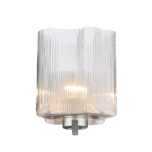 Бра Onde SL117.101.01 ST-Luce прозрачный на 1 лампа, основание серебряное в стиле современный  фото 2