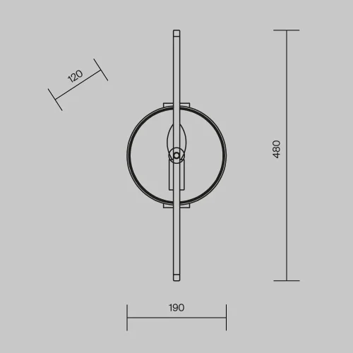 Бра Marmo MOD099WL-01G Maytoni белый на 1 лампу, основание золотое в стиле современный арт-деко фото 3 Бра Marmo MOD099WL-01G Maytoni белый на 1 лампу, основание золотое в стиле современный арт-деко фото 3