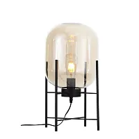 Торшер лофт Burasca SL1050.505.01 ST-Luce  янтарный 1 лампа, основание чёрное в стиле лофт
