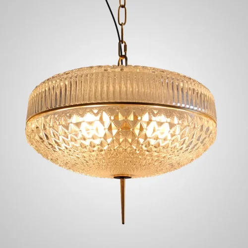 Светильник подвесной AMPLE A 167806-26 ImperiumLoft прозрачный 6 ламп, основание золотое в стиле современный арт-деко 