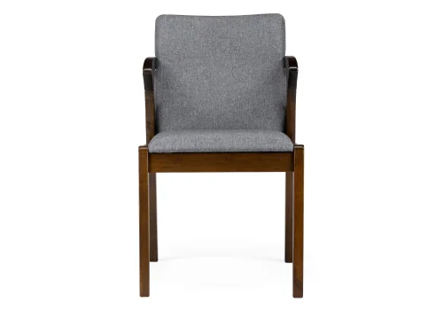 Деревянный стул Artis cappuccino / grey 15414 Woodville, серый/ткань, ножки/дерево/капучино, размеры - ****490*580 фото 2