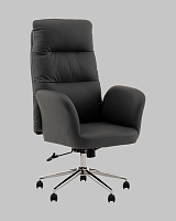 Кресло руководителя TopChairs Solid, серый УТ000040805 Stool Group, серый/экокожа, ножки/металл/хром, размеры - 1200*1280****