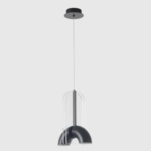 Светильник подвесной ЛЕД ELEMENT SP12W LED BLACK Crystal Lux белый на 1 лампу, основание чёрное в стиле лофт фото 2