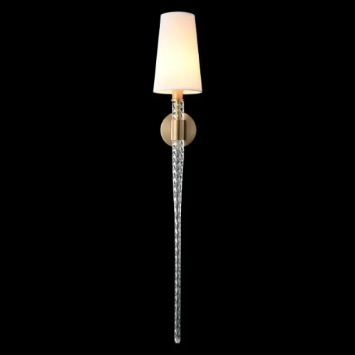 Бра LUMINOUS AP1 BRASS Crystal Lux белый на 1 лампу, основание латунь в стиле классический фото 5 Бра LUMINOUS AP1 BRASS Crystal Lux белый на 1 лампу, основание латунь в стиле классический фото 5