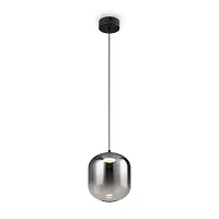 Светильник подвесной LED Ida FR6133PL-L4SM Freya серый чёрный на 1 лампу, основание чёрное в стиле современный 