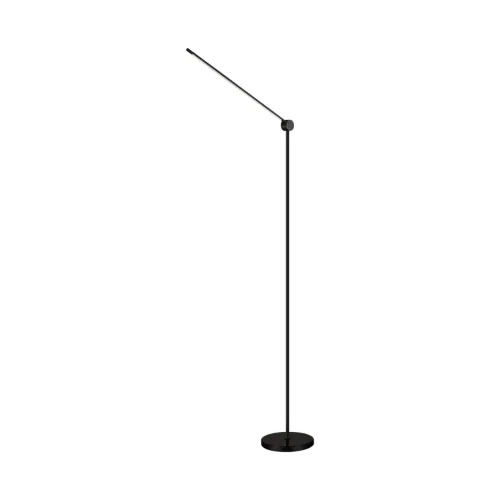 Торшер LED Foden 7101/15FL Odeon Light для чтения изогнутый чёрный на 1 лампу, основание чёрное в стиле минимализм 
