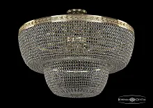 Люстра потолочная хрустальная 19091/80IV G Bohemia Ivele Crystal прозрачная на 16 ламп, основание золотое в стиле классический sp