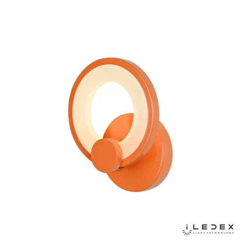 Бра LED Ring A001/1 Orange iLedex оранжевый на 1 лампа, основание оранжевое в стиле хай-тек современный кольца