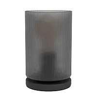 Настольная лампа Colomera 901164 Eglo дымчатая чёрная на 1 лампу, основание чёрное металл в стиле современный 