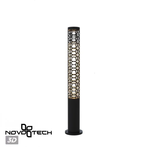 Парковый светильник LED Netz 359538 Novotech уличный IP65 чёрный на 1 лампу, плафон чёрный в стиле хай-тек LED фото 5