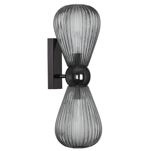 Бра Elica 5417/2W Odeon Light чёрный серый на 2 лампы, основание чёрное в стиле современный 