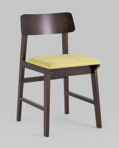 Стул обеденный ODEN NEW, мягкое сидение, оливковое УТ000003188 Stool Group, зелёный/ткань, ножки/дерево/коричневый бежевый, размеры - *770***435*550