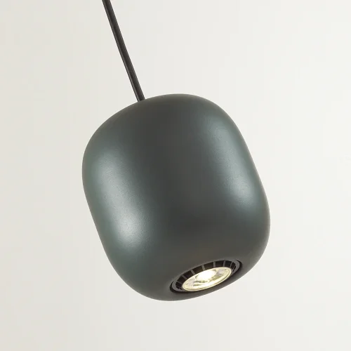 Светильник подвесной Cocoon 5060/1EA Odeon Light зелёный 1 лампа, основание чёрное в стиле современный шар фото 5