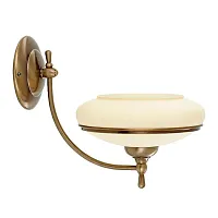 Бра San Marino SAN-K-1(P) Kutek бежевый на 1 лампу, основание бронзовое в стиле американский 