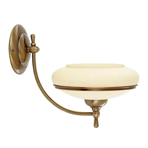 Бра San Marino SAN-K-1(P) Kutek бежевый на 1 лампу, основание бронзовое в стиле американский 