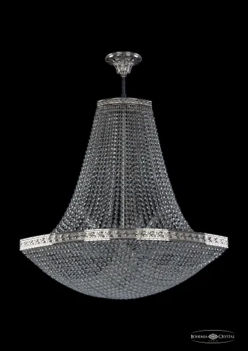 Люстра потолочная хрустальная 19323/H2/80IV Ni Bohemia Ivele Crystal прозрачная на 12 ламп, основание никель в стиле классический sp