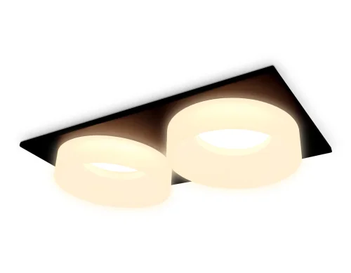 Светильник точечный TN1319 Ambrella light белый 2 лампы, основание чёрное в стиле современный  фото 3