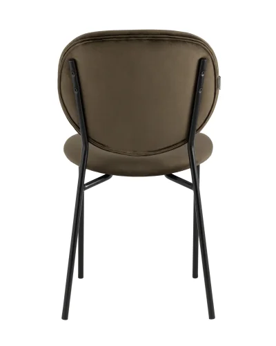 Стул Стенли велюр коричневый УТ000035319 Stool Group, коричневый/велюр, ножки/металл/чёрный, размеры - ****460*605 фото 5