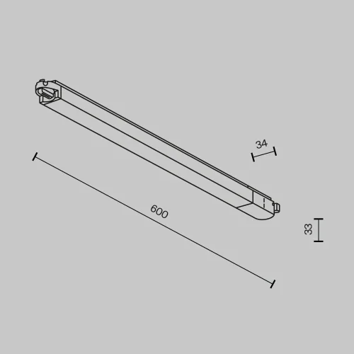 Трековый светильник LED Single phase track system TR000-1-24W3K-B Maytoni чёрный для шинопроводов серии Single phase track system чёрный фото 9