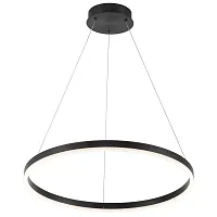 Светильник подвесной LED с пультом Planetary 4005/02/01P Stilfort чёрный на 1 лампу, основание чёрное в стиле хай-тек с пультом кольца