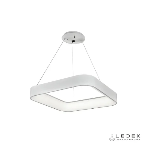 Светильник подвесной LED North 8288D-600-600 WH iLedex белый 1 лампа, основание белое в стиле современный хай-тек квадраты фото 3