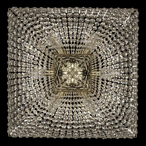 Люстра потолочная хрустальная 19112/70IV G Bohemia Ivele Crystal прозрачная на 16 ламп, основание золотое в стиле классика sp фото 2