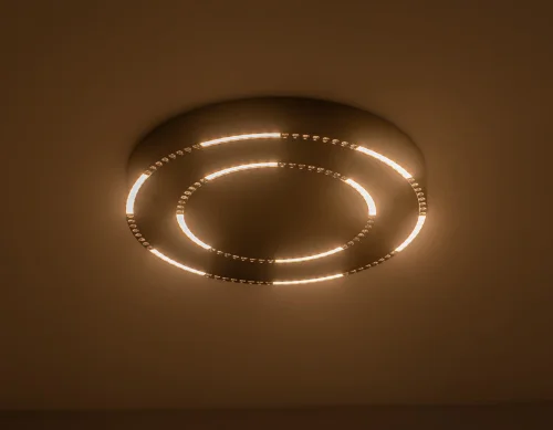 Светильник потолочный LED FL5822 Ambrella light чёрный 1 лампа, основание чёрное в стиле современный хай-тек тарелка фото 3