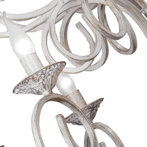 Люстра подвесная V1094/12+6 Vitaluce без плафона на 18 ламп, основание белое в стиле современный фото 2