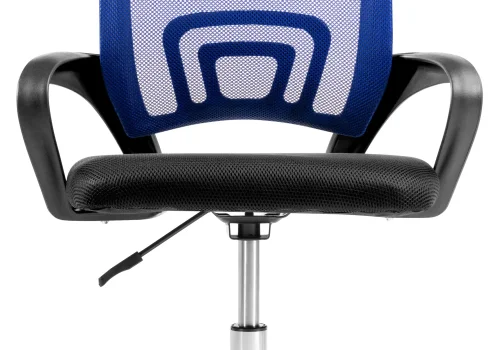 Компьютерное кресло Turin black / dark blue 15435 Woodville, чёрный синий/ткань, ножки/пластик/чёрный, размеры - *900***600* фото 9