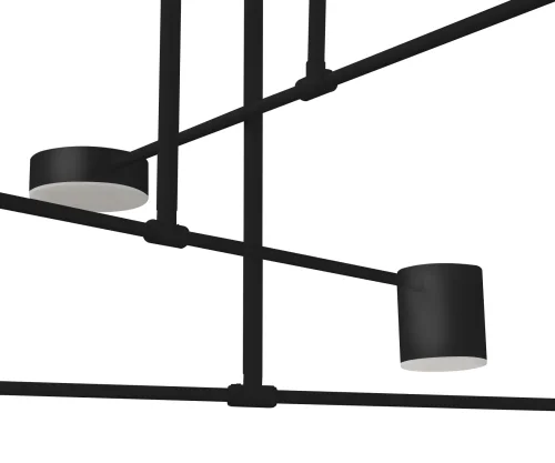Люстра потолочная LED Мекли 07649-6A,19 Kink Light чёрная на 6 ламп, основание чёрное в стиле современный хай-тек фото 2