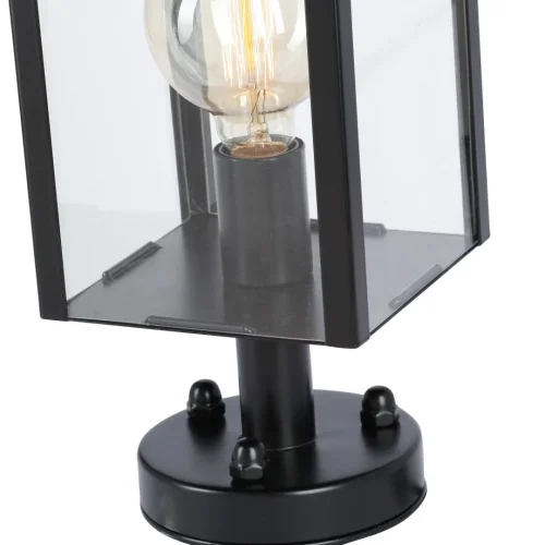 Настольная лампа V8002-1/1L Vitaluce прозрачная 1 лампа, основание чёрное металл в стиле ковка кантри  фото 4
