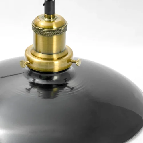 Светильник подвесной лофт LSP-9604 Lussole чёрный 1 лампа, основание чёрное в стиле лофт  фото 2